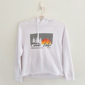 Crane Lake White Hoodie